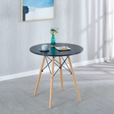 Ver imagem 2 de Mesa Eiffel Wood Tampo de Madeira 90cm Preto