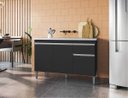 Ver imagem 3 de Gabinete Multiuso Tatiane 120cm com Tampo - Preto