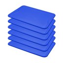 Ver imagem 1 de Conjunto 6 Bandejas Plásticas Self-service Refeição 48 X 32,5 X 2 Br-100 Azul - Della Plast