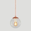 Ver imagem 4 de Pendente Bronze C/ Globo de Vidro Cristal de 14cm + Led 2w