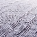 Ver imagem 3 de Capa de almofada VivaIN tricô duplada cinza 40 x 40 cm