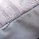 Ver imagem 4 de Capa de almofada VivaIN tricô duplada cinza 40 x 40 cm