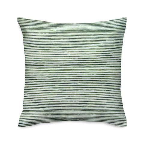 Capa de almofada VivaIN acquablock listrado verde