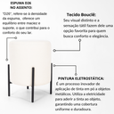 Ver imagem 4 de Puff Siena Decorativo Tecido Boucle Banqueta Redondo Pés de Metal