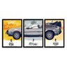 Kit 3 Quadros Decorativos Com Moldura Para Sala Quarto Geek Nerd Back To The Future - 1