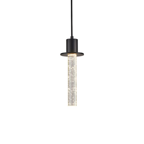 Lustre Pendente Nordecor Kalu 2767 Preto Led Bivolt Preto 2767