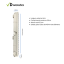 Ver imagem 5 de Ralo Linear Elite 6x50 C/coletora Sifonada Branca, Saída Linear com Tela Anti-inseto