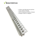 Ver imagem 4 de Ralo Linear Elite 6x50 C/coletora Sifonada Branca, Saída Linear com Tela Anti-inseto