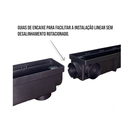 Ver imagem 3 de Ralo Linear Elite 6x50 C/coletora Sifonada Preta, Grelha em Alumínio, com Tela Anti-inseto