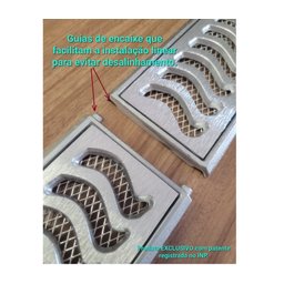 Ralo Pluvial 10x100 com Suporte, Grelha e com Tela - 5