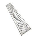 Ver imagem 1 de Ralo Pluvial 20x100 com Suporte e Grelha - Alumínio Escovado