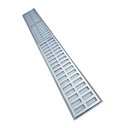 Ver imagem 1 de Ralo Pluvial 15x100 com Suporte e Grelha - Alumínio Escovado (2 Ralos 15x50)