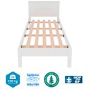Ver imagem 7 de Cama de Solteiro com Cabeceira Fernanda Branco
