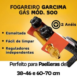 Fogareiro Paellero a gás Modelo 500 Garcima - 5