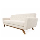 Ver imagem 5 de Sofá Linden 3 Lugares 230cm Bouclé Off White - Sallar Home