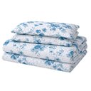 Ver imagem 2 de Kit Cobre Leito Evolution Casal Estampado Floral Dupla Face Colcha 3 Peças Lunera