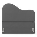 Ver imagem 3 de Cabeceira Orgânica Cama Box King Size Sea 195cm com Frame Suede Cinza - Desk Design