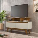 Ver imagem 4 de Rack Para Tv De Até 50" Cinamomo/off White Rubi Bechara