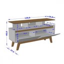 Ver imagem 2 de Rack Para Tv De Até 50" Cinamomo/off White Rubi Bechara