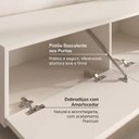Ver imagem 6 de Rack Suspenso para TV até 75 Polegadas 180cm Aruá CabeCasa MadeiraOriginals Off White