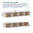 Ver imagem 3 de Rack Suspenso para TV até 75 Polegadas Planejado 180cm Aruá CabeCasa MadeiraOriginals Off White