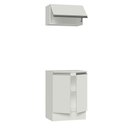 Ver imagem 6 de Kit Armário de Cozinha 60 Cm 100% Mdf 2 Portas e 1 Suspensa Branco Smart Madesa