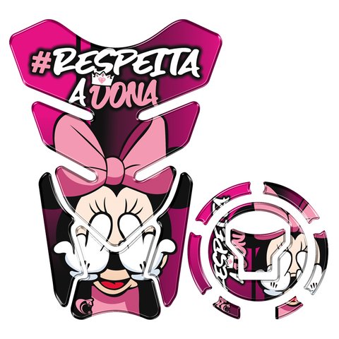 Kit Protetor Tanque Adesivo Moto Honda Acima 2018 Minnie Teu Adesivo Rosa
