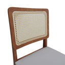 Ver imagem 7 de Kit 2 Cadeiras Lyon Encosto Telinha Natural Assento Estofado - Amêndoa