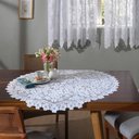Ver imagem 2 de Toalha Mesa Redonda Renda Interlar Dogwood Branco 100cm