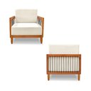 Ver imagem 6 de Poltrona Sala de Estar Pés Madeira Maciça Corda Náutica Preta 75cm Manila Linho Off White Rústico G6