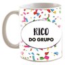 Caneca Branca Humor Satira Frases Amigo Rico Do Grupo - 1