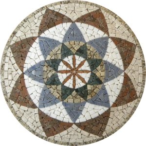 Mandala Indiana I Piso Mosaico 180cm