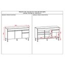 Ver imagem 3 de Balcão de Pia Line 150 Cm com Tampo Supremo - Kits Paraná