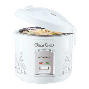 Panela Elétrica de Arroz Bianca Rice 10 Xícaras com Função Aquecer Branca Pe-10 220v