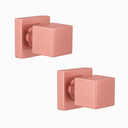 Ver imagem 1 de Kit Acabamento para Registro Base Deca Quadrado de 1/2 ou 3/4 com 2 Unidades Rose-Gold Fosco