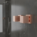 Ver imagem 2 de Kit Acabamento para Registro Base Deca Quadrado de 1/2 ou 3/4 com 2 Unidades Rose-Gold Fosco