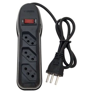 FILTRO DE LINHA 3 TOMADAS PP 0,75, COMPRIMENTO 1 METRO