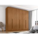 Ver imagem 3 de Guarda Roupa Casal New Monumental 6 Portas 4 Gavetas Cinamomo Fosco - Zanzini