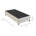 Ver imagem 3 de Base Box Sommier Solteiro 88x188cm Columbus Inducol Cr35245a Bege