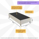 Ver imagem 2 de Base Box Sommier Solteiro 88x188cm Columbus Inducol Cr35245a Bege