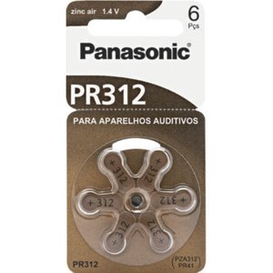 Bateria Panasonic Auditiva Zinc-air Pr-312