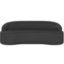 Ver imagem 3 de Sofá 4 Lugares Curvo Sala de Estar Living Lótus D02 Corino Preto 230 cm C-05 - Lyam Decor