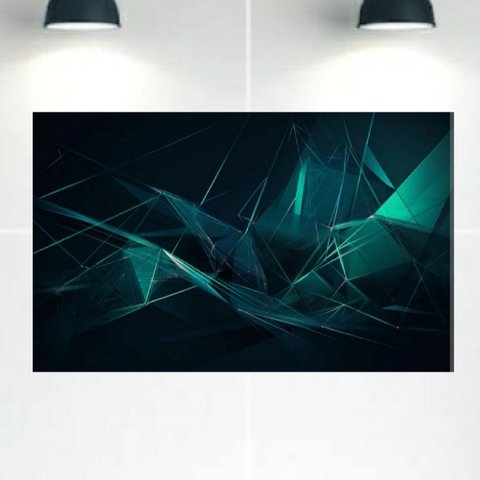 Quadro Decorativo Tela Canvas Abstratro Ref:qbab13 Lojall 150 X 100 Cm Borda Infinita