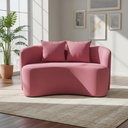 Ver imagem 1 de Sofá Decorativo Montreal 180cm Orgânico Suede Rosa