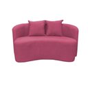 Ver imagem 3 de Sofá Decorativo Montreal 180cm Orgânico Suede Rosa