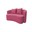 Ver imagem 4 de Sofá Decorativo Montreal 180cm Orgânico Suede Rosa