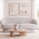 Ver imagem 2 de Sofá Solis 2 Lugares 180cm Bouclé Cinza - Sallar Home