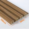 Painel Ripado Prime Madeira Pvc Teca Fina 2,9m X 16cm - 2
