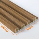 Ver imagem 2 de Painel Ripado Prime Madeira Pvc Teca Fina 2,9m X 16cm