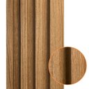 Ver imagem 1 de Painel Ripado Prime Madeira Pvc Teca Fina 2,9m X 16cm